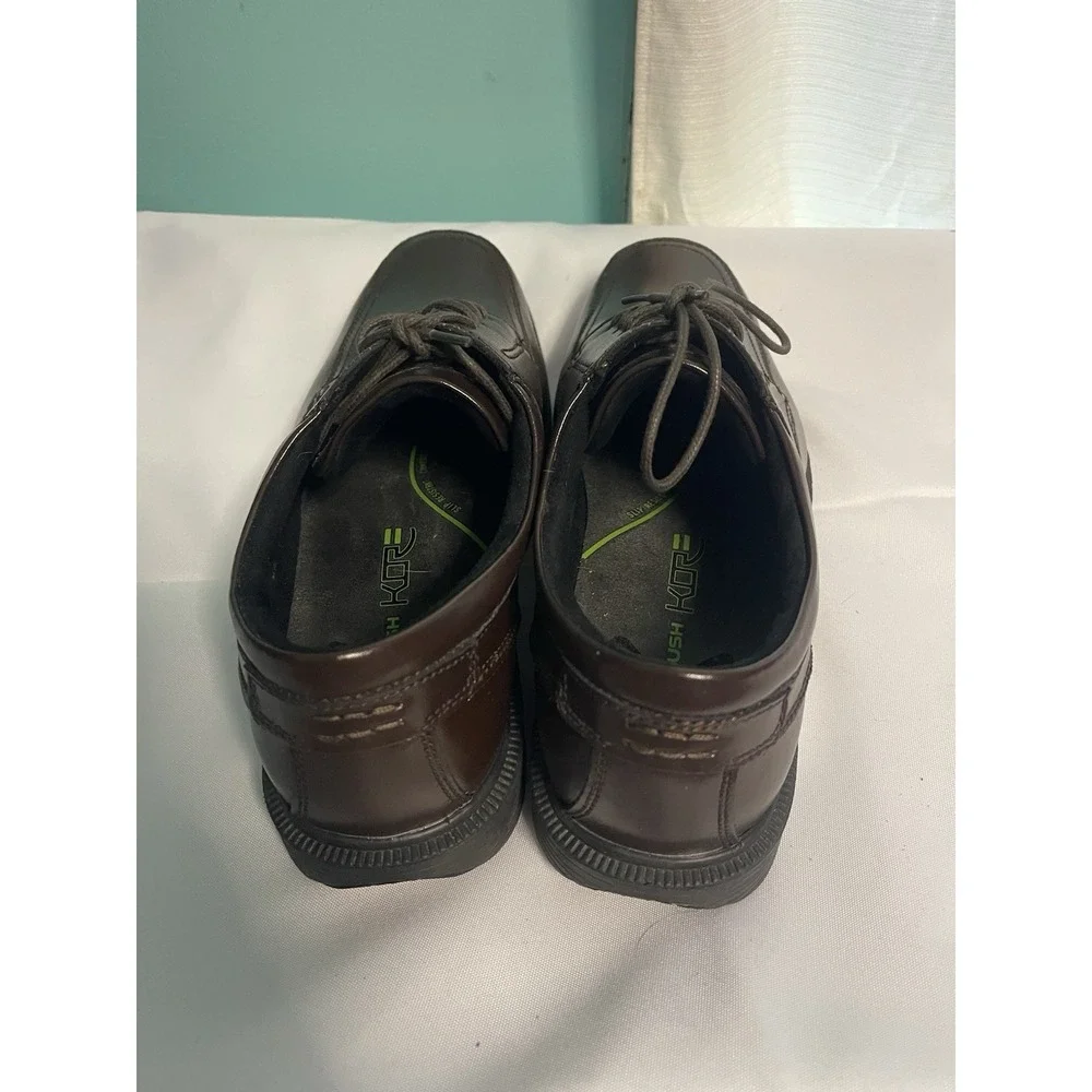 Nunn Bush‎ Shoes Mens Size 12XW Brown Comfort Gel Leather Casual Oxford Bin4